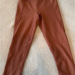 Abercrombie YBP women’s ultra high rise sculpt leggings in dark peach XS short